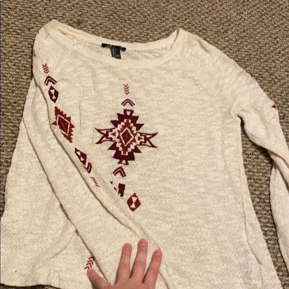 Forever21 tribal boho long sleeve